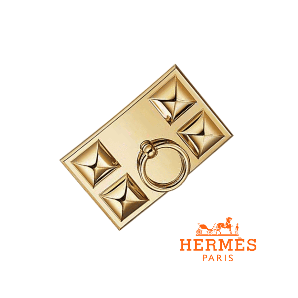 MẶT KHÓA DÂY LƯNG NỮ HERMES authentic vàng gold H075378CC06