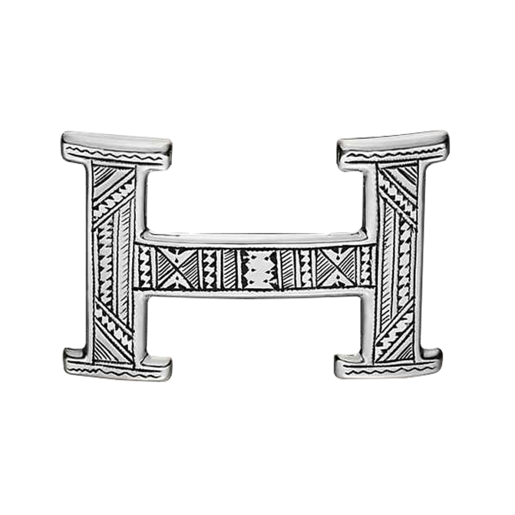 Mẫu mặt khóa Hermes authentic bản quốc tế H029938CS05 khắc hoa văn La Mã.
