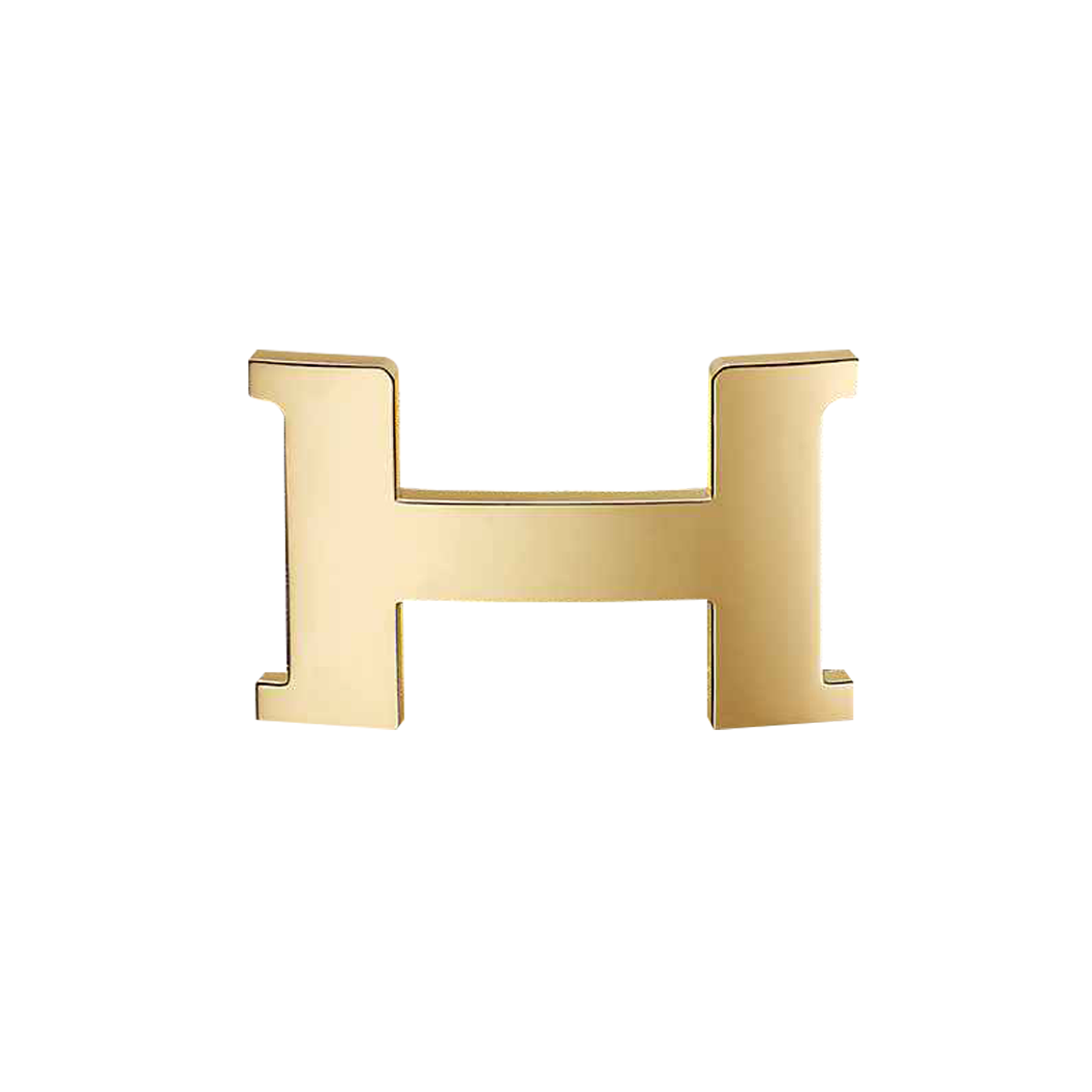 Mặt khóa chữ H bằng hợp kim cao cấp mạ vàng, thẩm mỹ và bền bỉ.