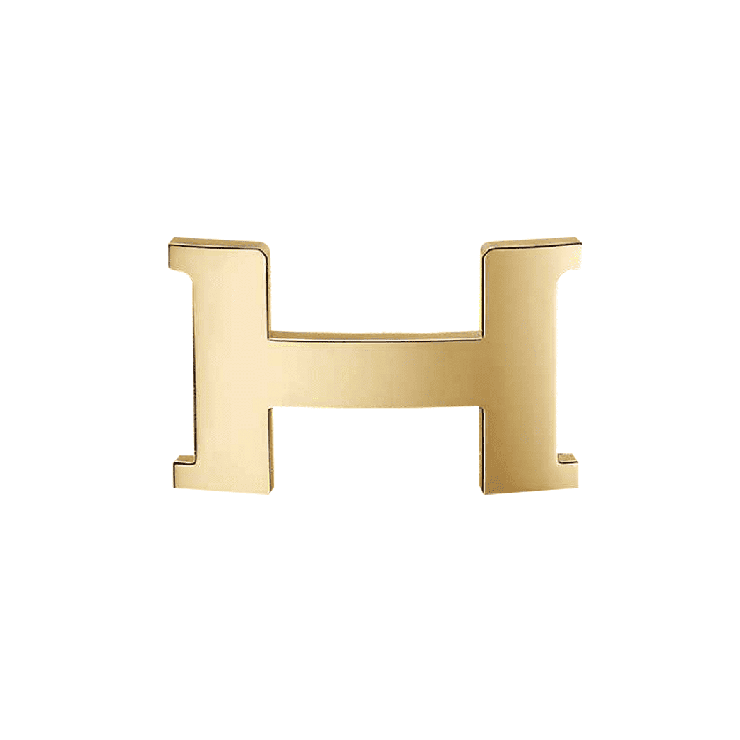 Hình mặt khóa dây chữ H cho nữ Hermes authentic bản nhỏ 2.4cm H064545CC06.