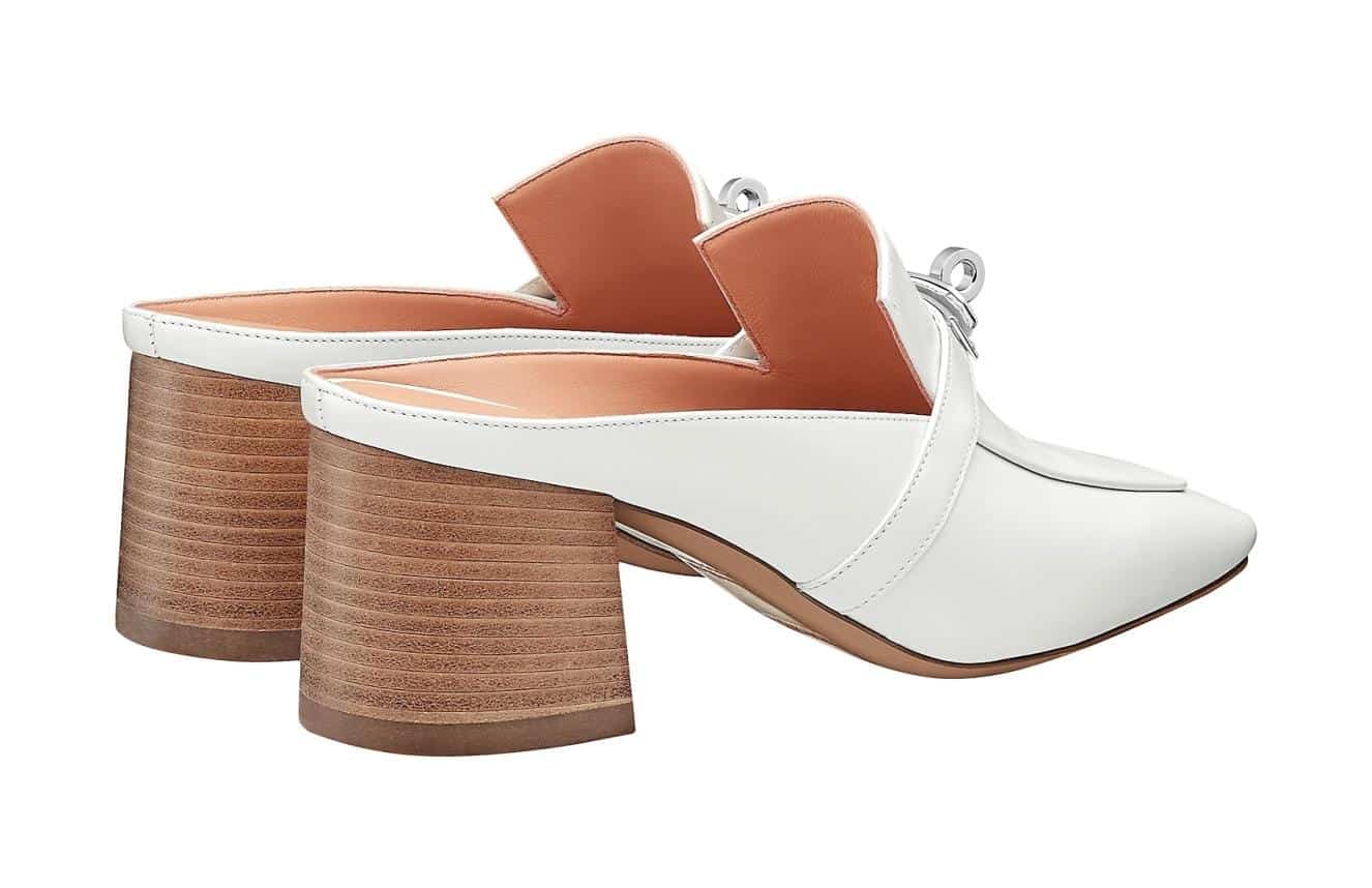 Store DG Việt Nam bán giày Hermes nữ màu trắng authentic mã H202109Z-90370.